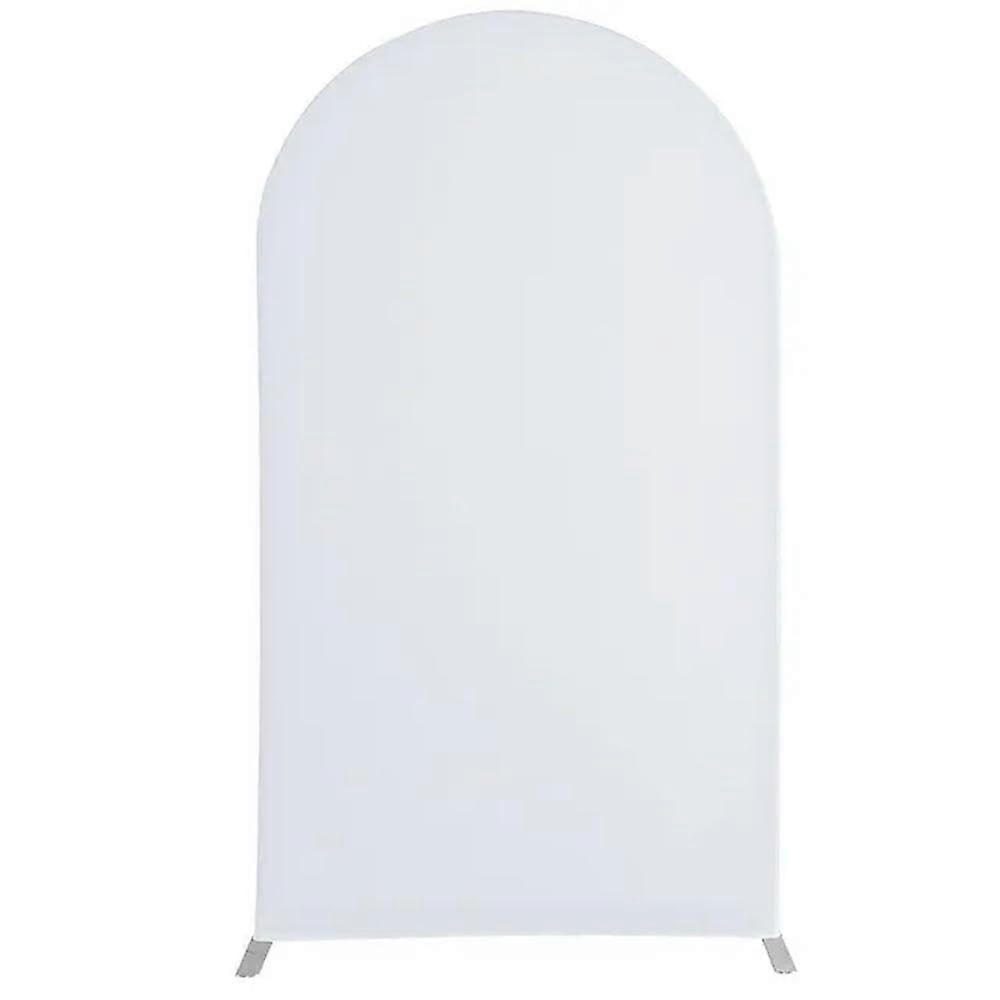 Wedding Arch Cover Spandex Backdrop Stand 4/5/6FT White DoubleSided WrinkleResistant Fabric