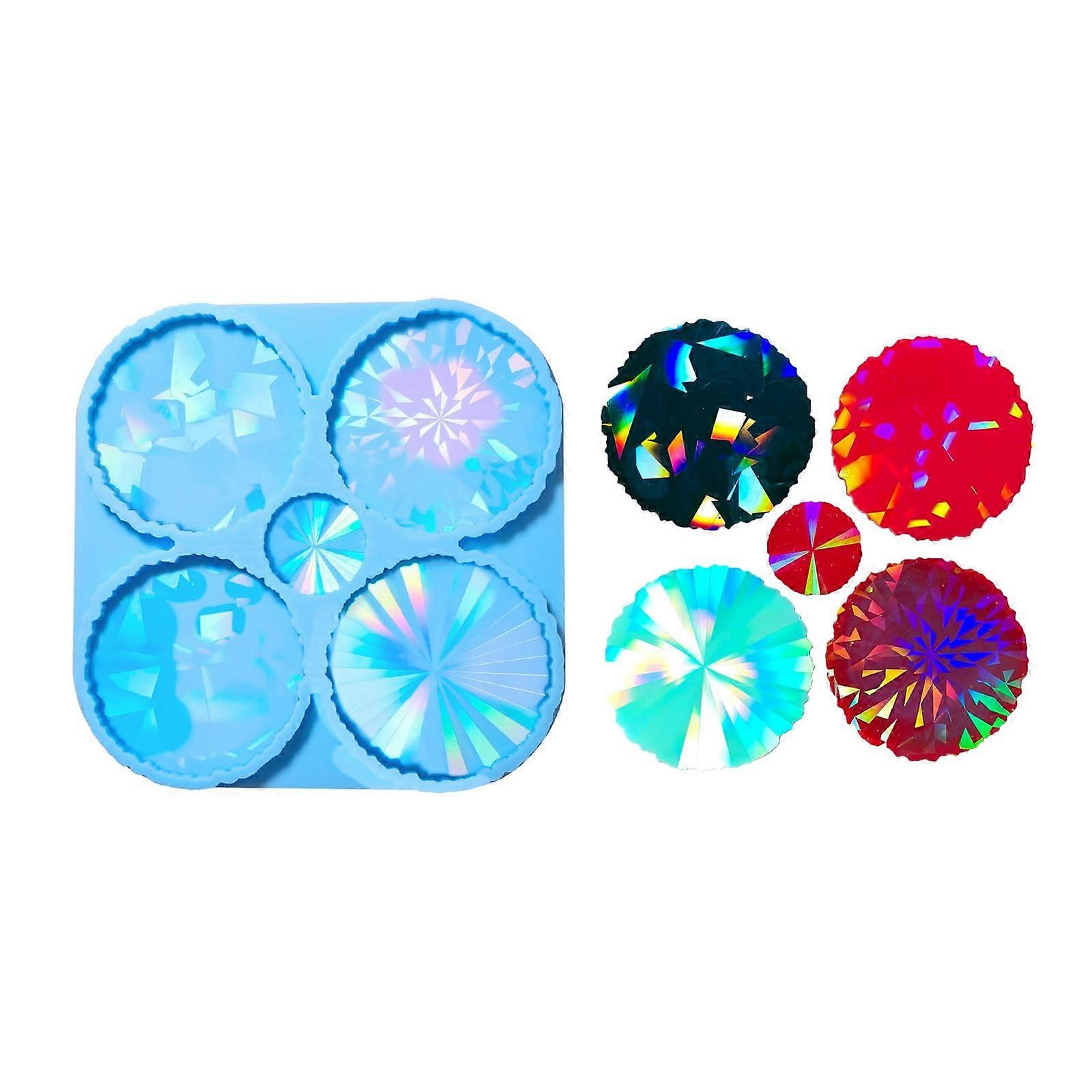 Sparkling Irregular Silicone Coaster Mold for Resin DIY Craft Projects Durable Easy Clean