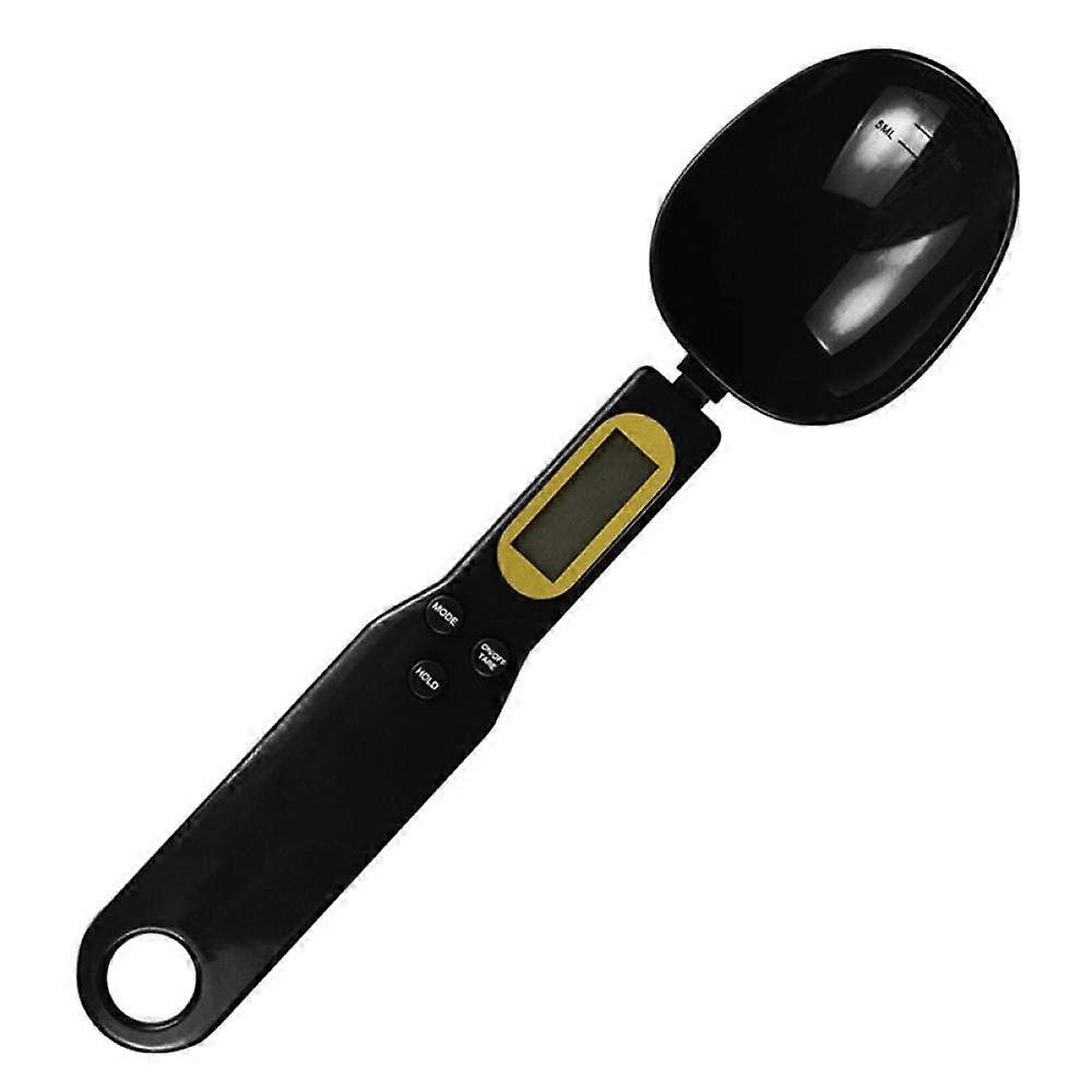 Digital Kitchen Scale 500g0.1g Accuracy Measuring Spoon with Backlit LCD Display for Baking Black