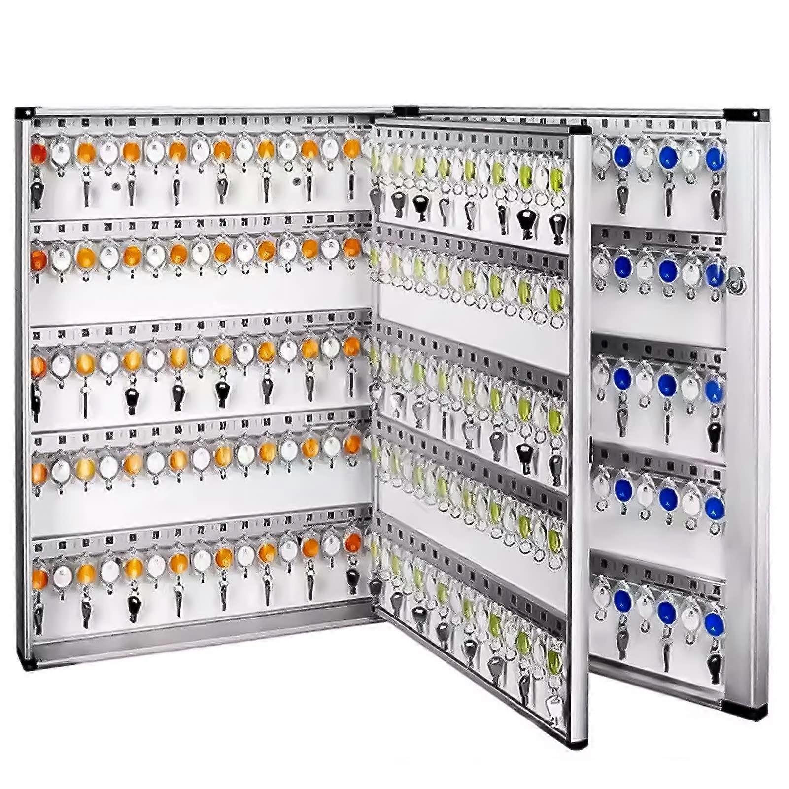 Key Safe Lock Box Secure Wall Mount with Tags Large Capacity Metal Storage for Easy Key Access