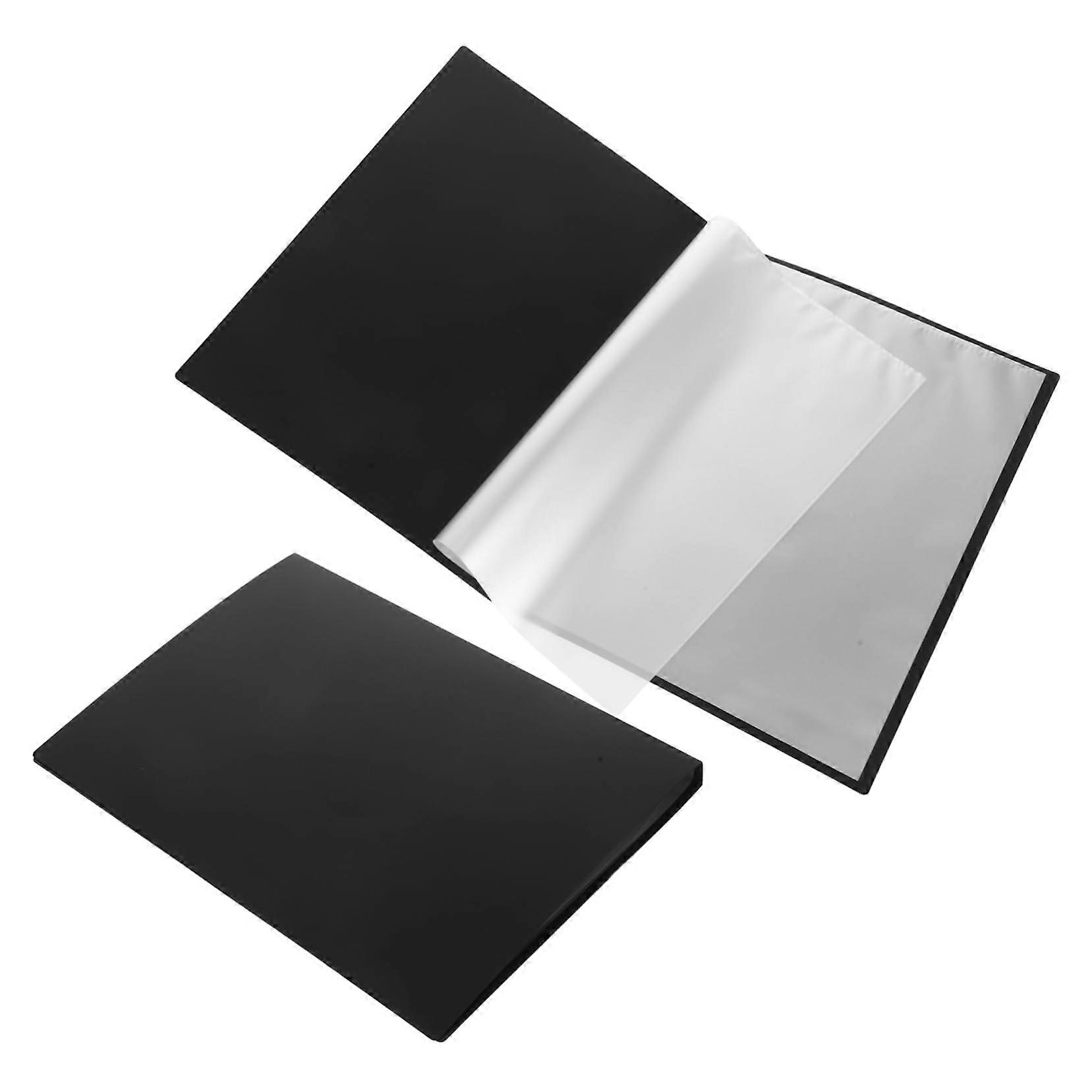 2pcs A4 Sheet Music Folder Binder with Quick Page Turning for Choir and School Use