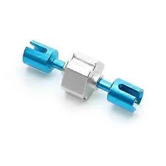 RC Car Differential Lock Aluminum Alloy Upgrade for 1/10 TT01 with Enhanced Power Transfer Silver Blue Finish