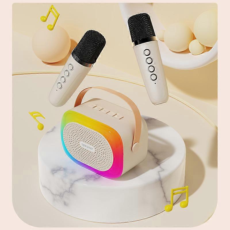 Karaoke Portable Bluetooth Speaker Wireless Bluetooth Speaker With Microphone Karaoke Machine 2 Microphones