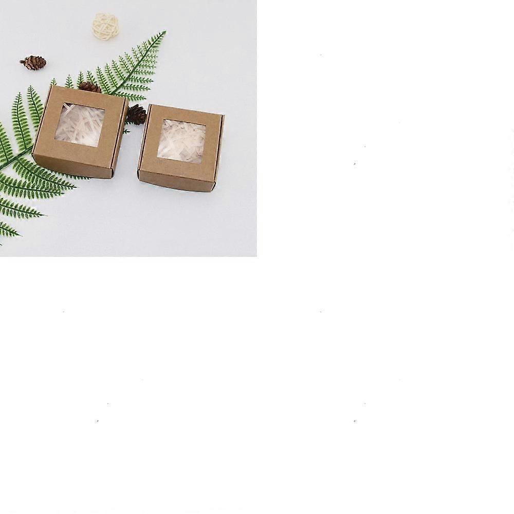 Square Paper boxes with Clear Window for Soap Packaging Peru 6.5x6.5x3cm 20pcs