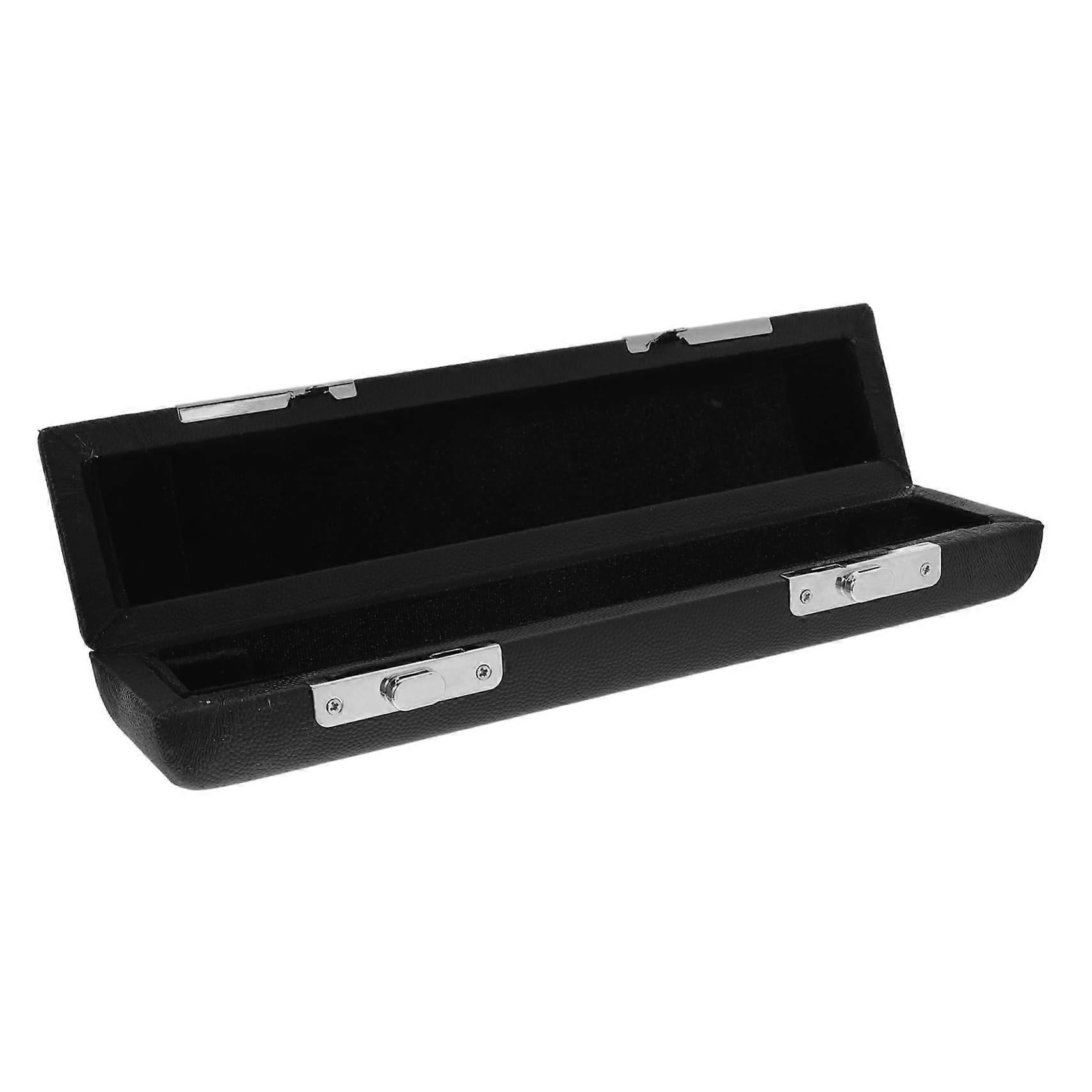 Leather Piccolo Flute Case with ImpactResistant Wooden Shell and Secure Metal Hardware