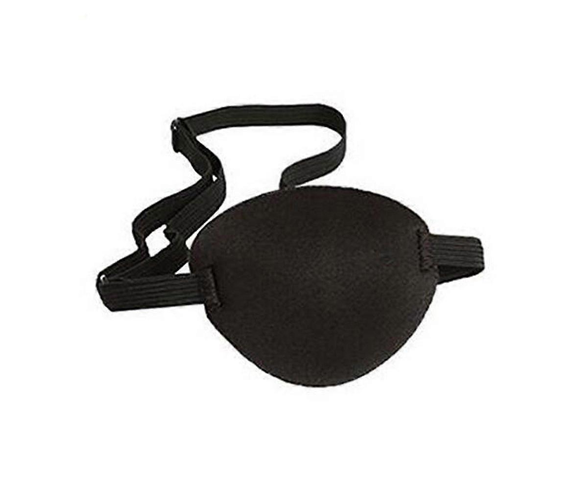 2PCS Black Adjustable Groove Fit Eye Patch for Adults Light Blocking Eye Mask for One Eye
