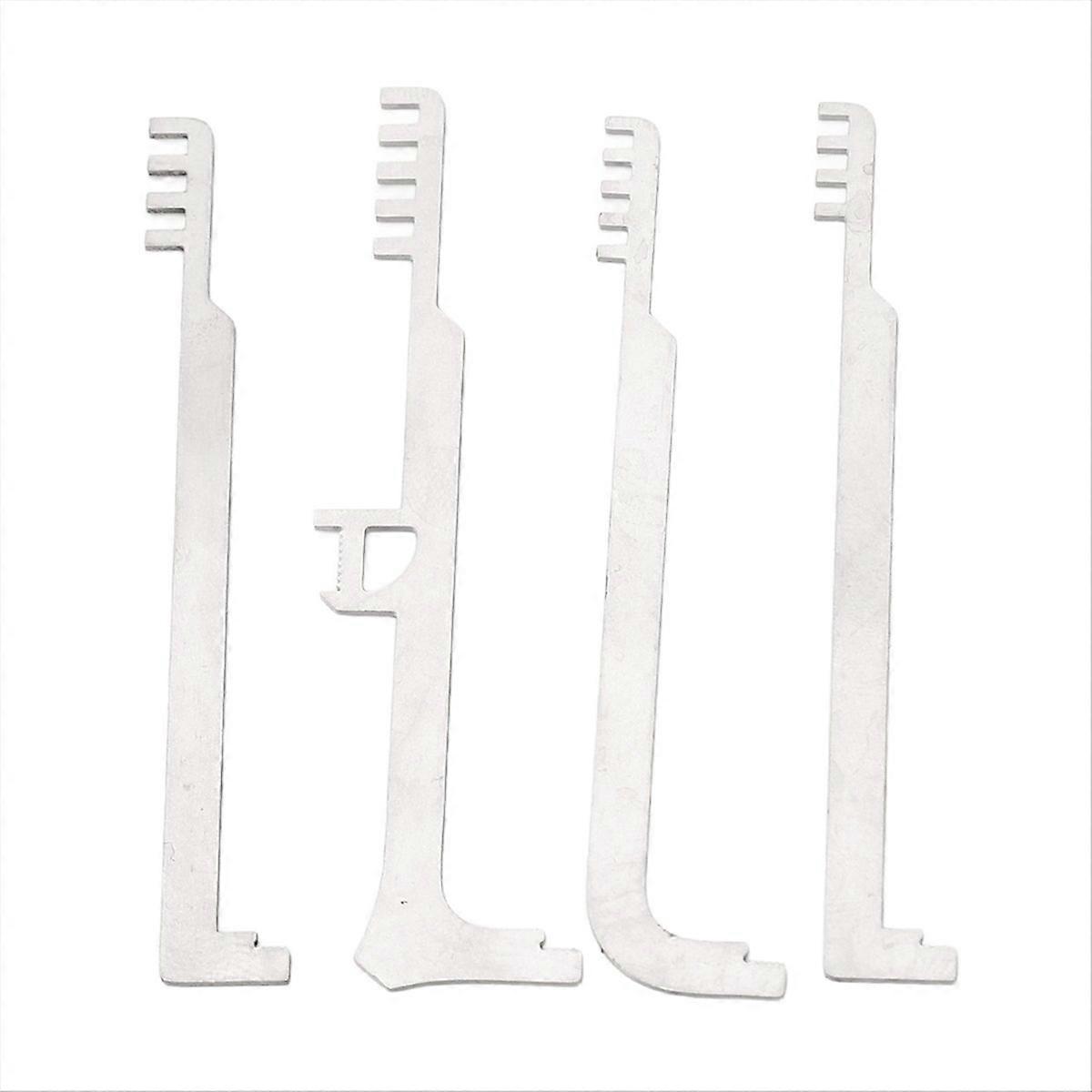 4Pcs Comb Picks Comb Lock Picks Teeth Tools Pick Combs for Repair