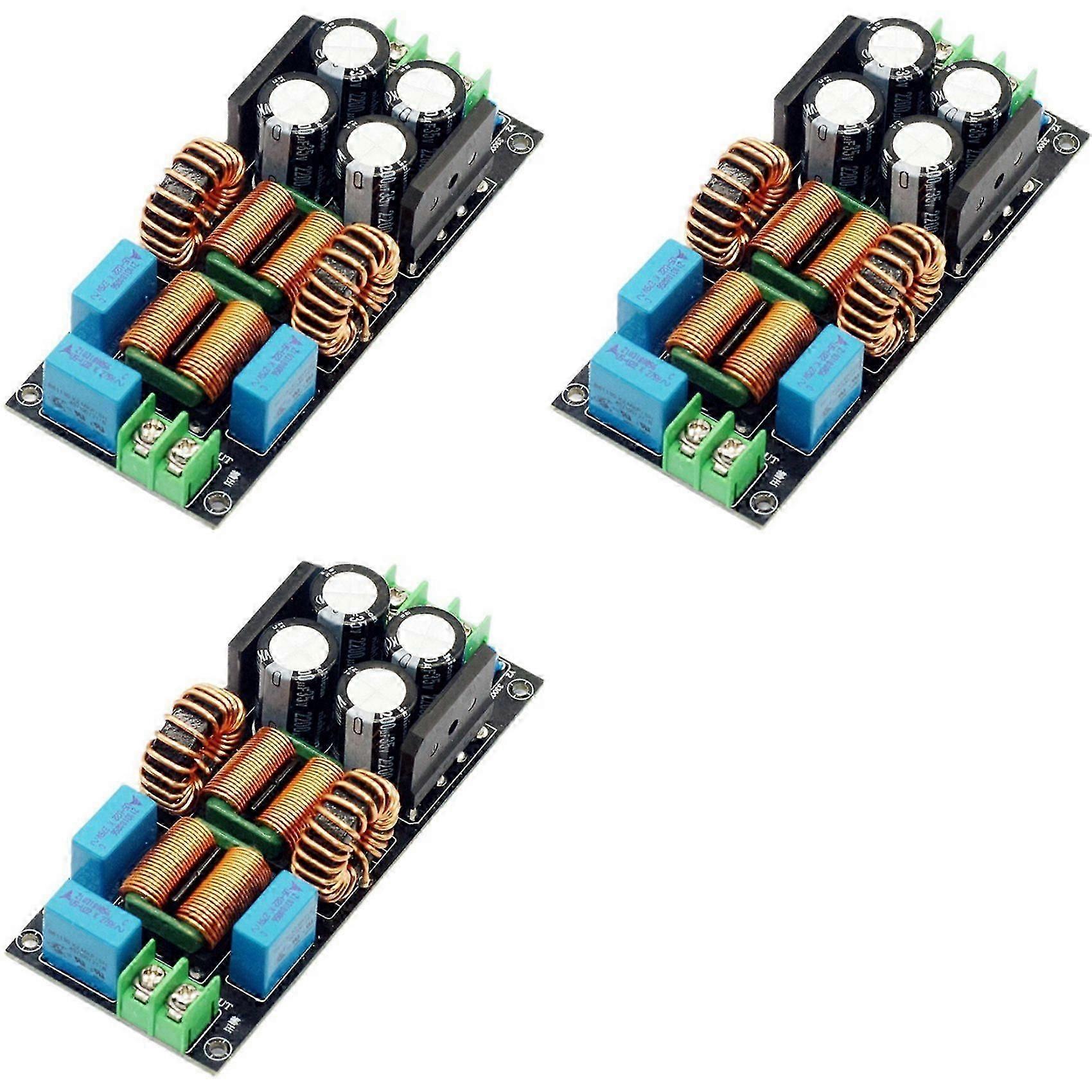 3X AC EMI Filter Audio Power Amplifier EMC EMI Electromagnetic Interference Purify Power DC Differential Mode Common,20A