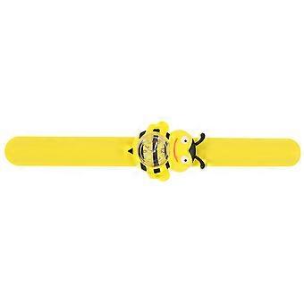 Watches Kids Cartoon Bee Children Wrist Watch Gift Timekeeping Quartz Movement Easy-to-Read Dial Yellow 21.00X4.00X1.00CM 1Pack