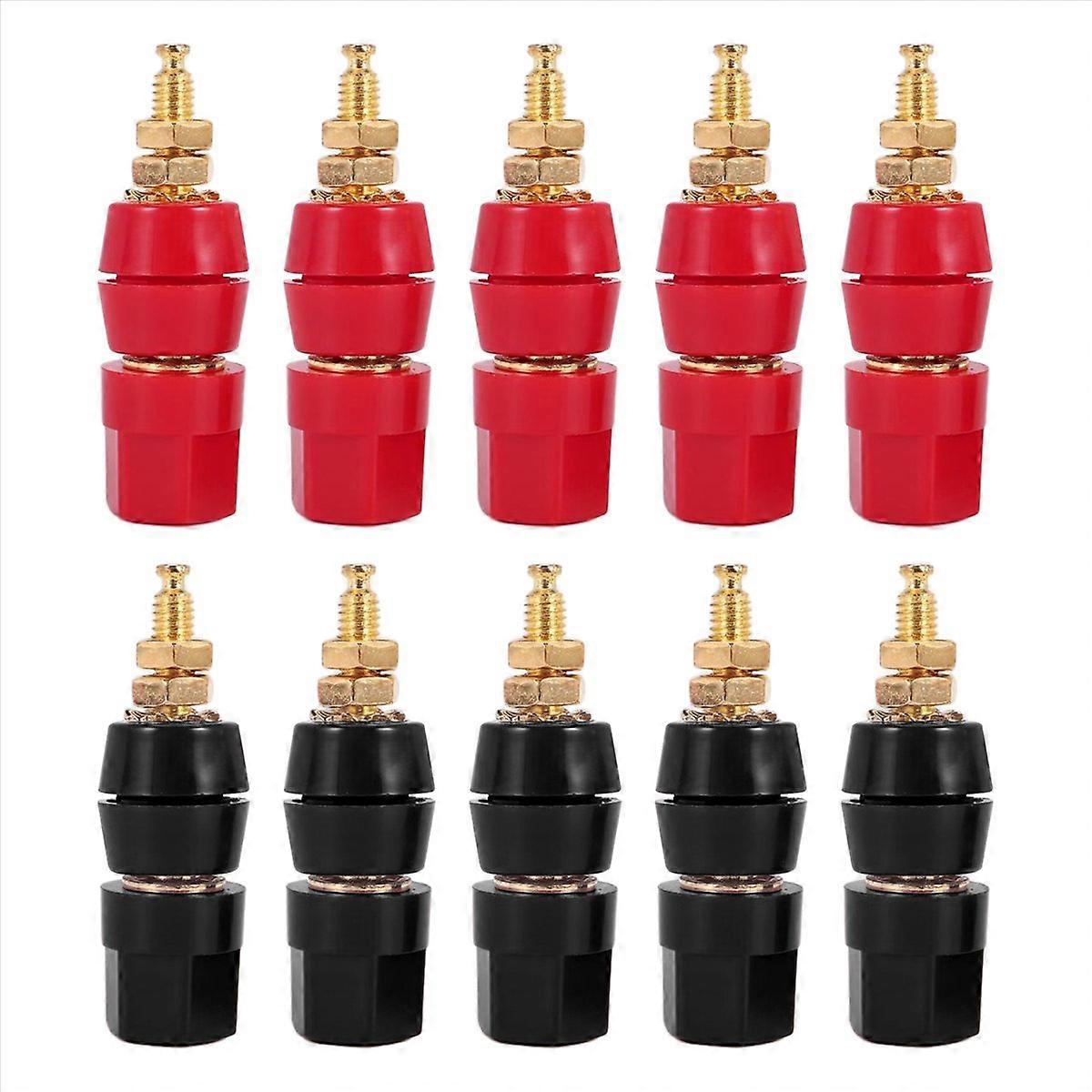 10Pcs/Lot Gold Plated Banana Binding Post Large Current Amplifier
