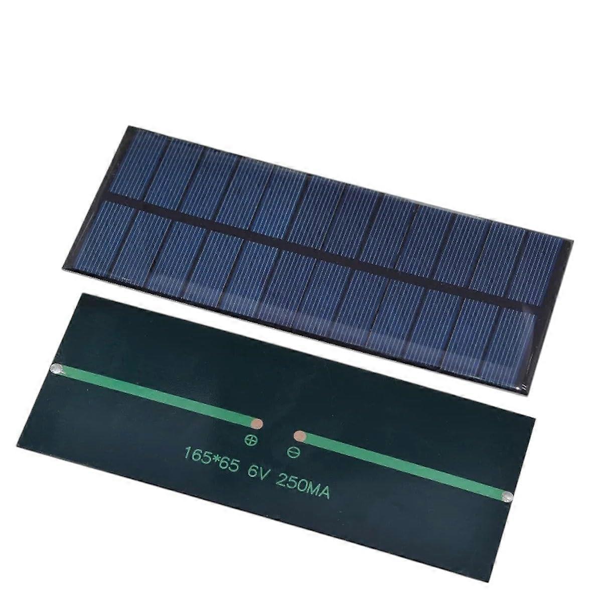 6V 1.5W Polycrystalline Solar Panel for DIY Projects and Battery Charging