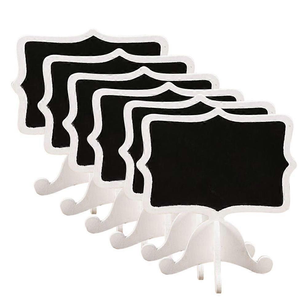 Mini Chalkboards Wood Message Board for Decor Use 20Pcs White