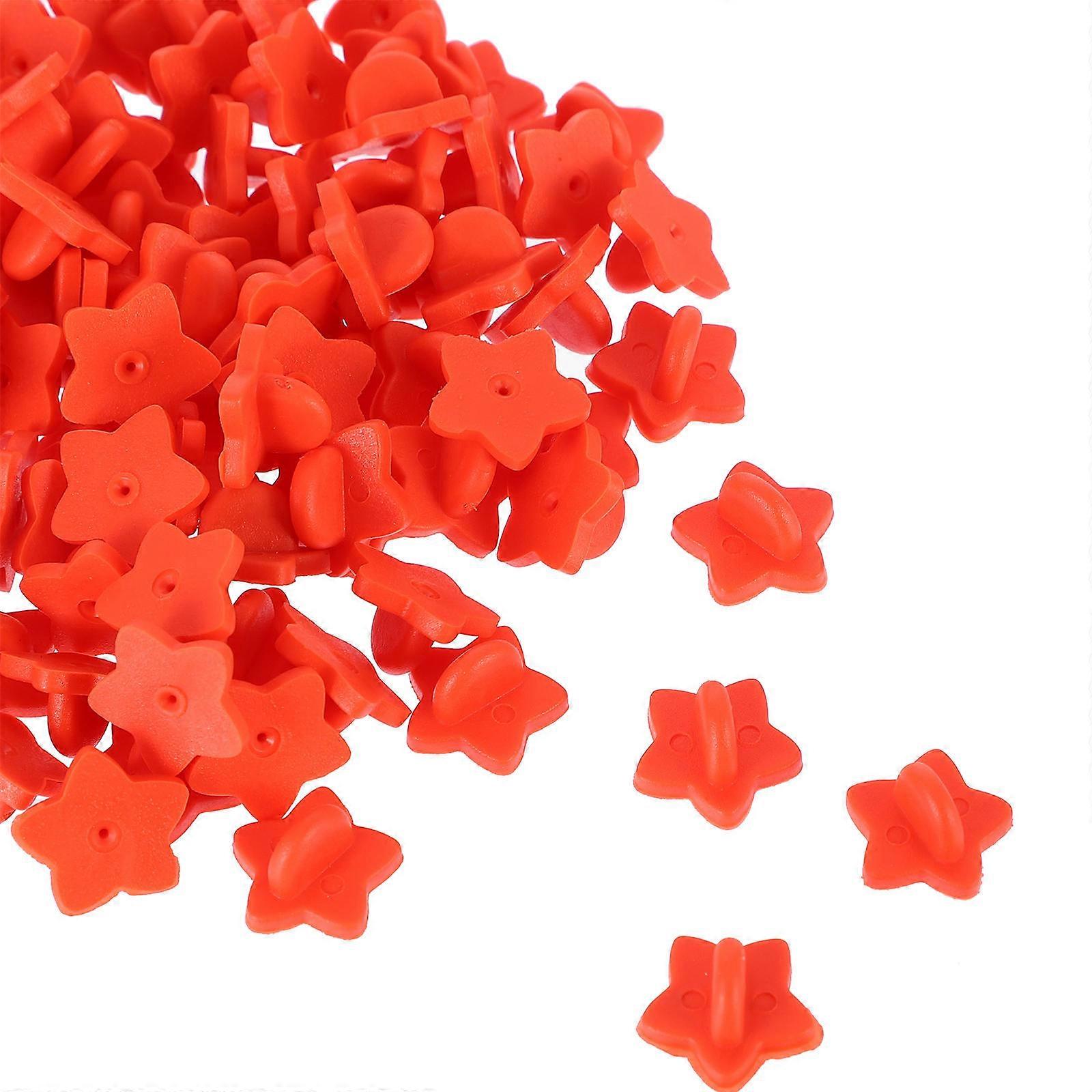 Practical Star Shaped Pin Back Holder for Tie Tacks with 100Pcs Included