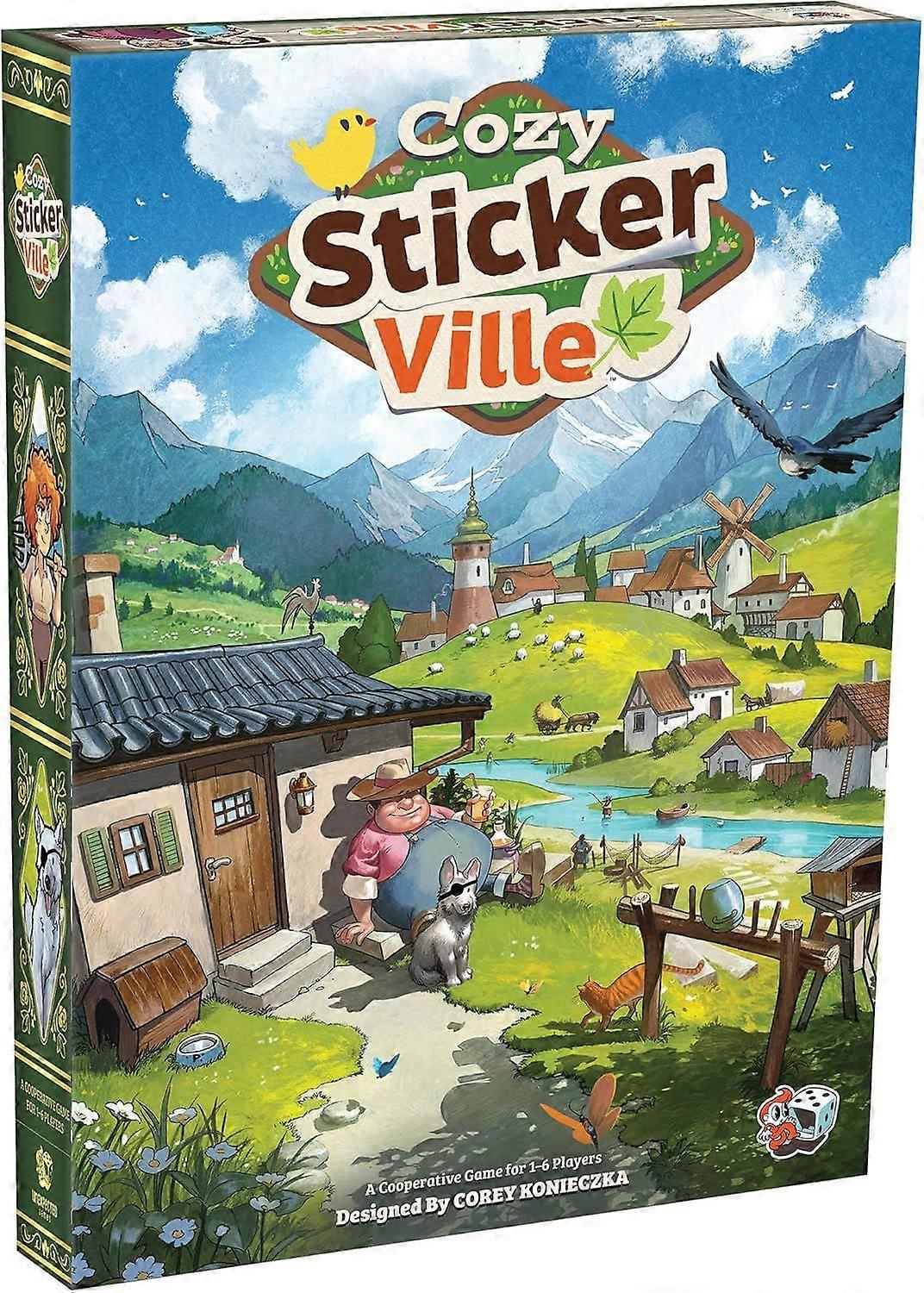 Cozy Stickerville Brettspiel