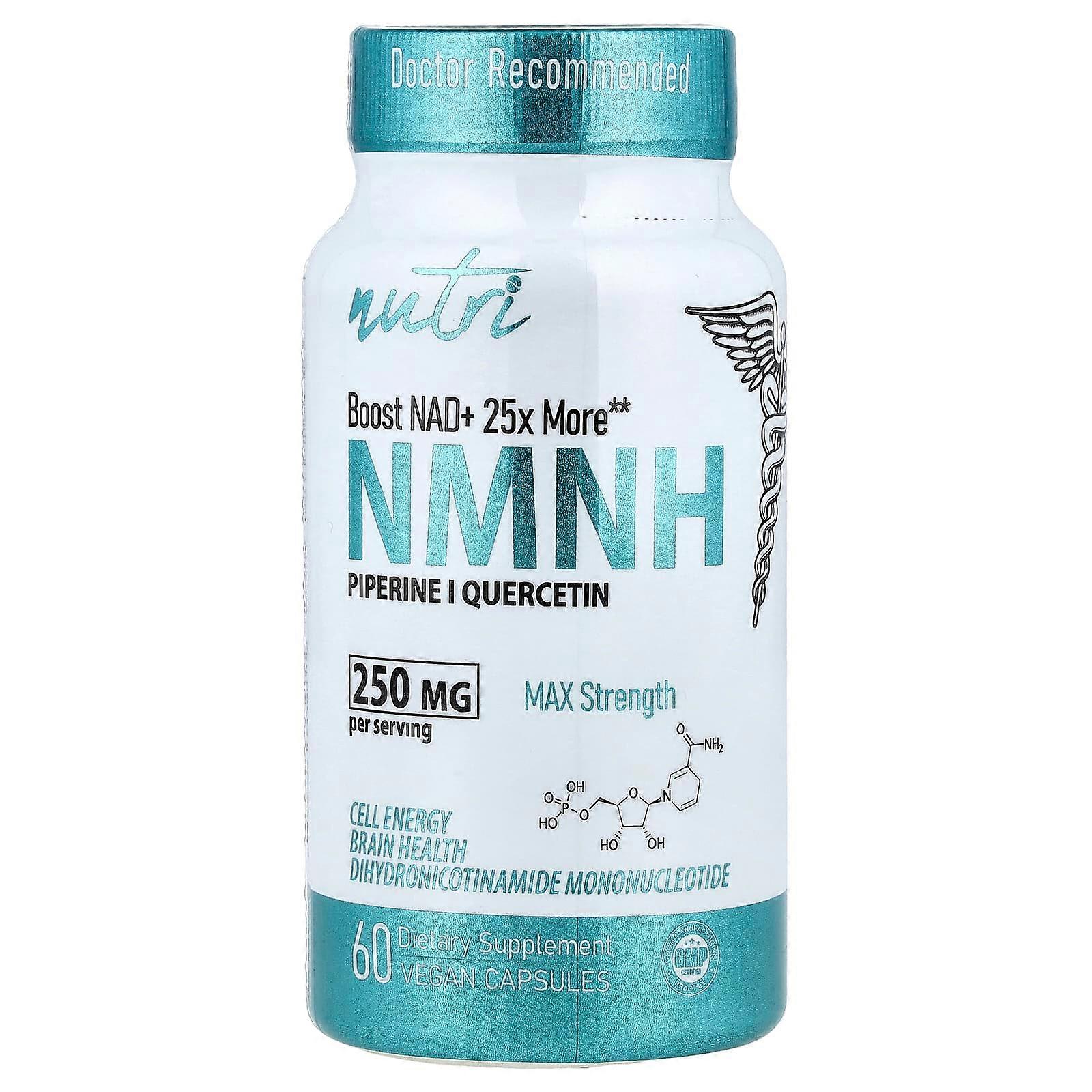Nutri, NMNH, Max Strength, 60 Vegan Capsule