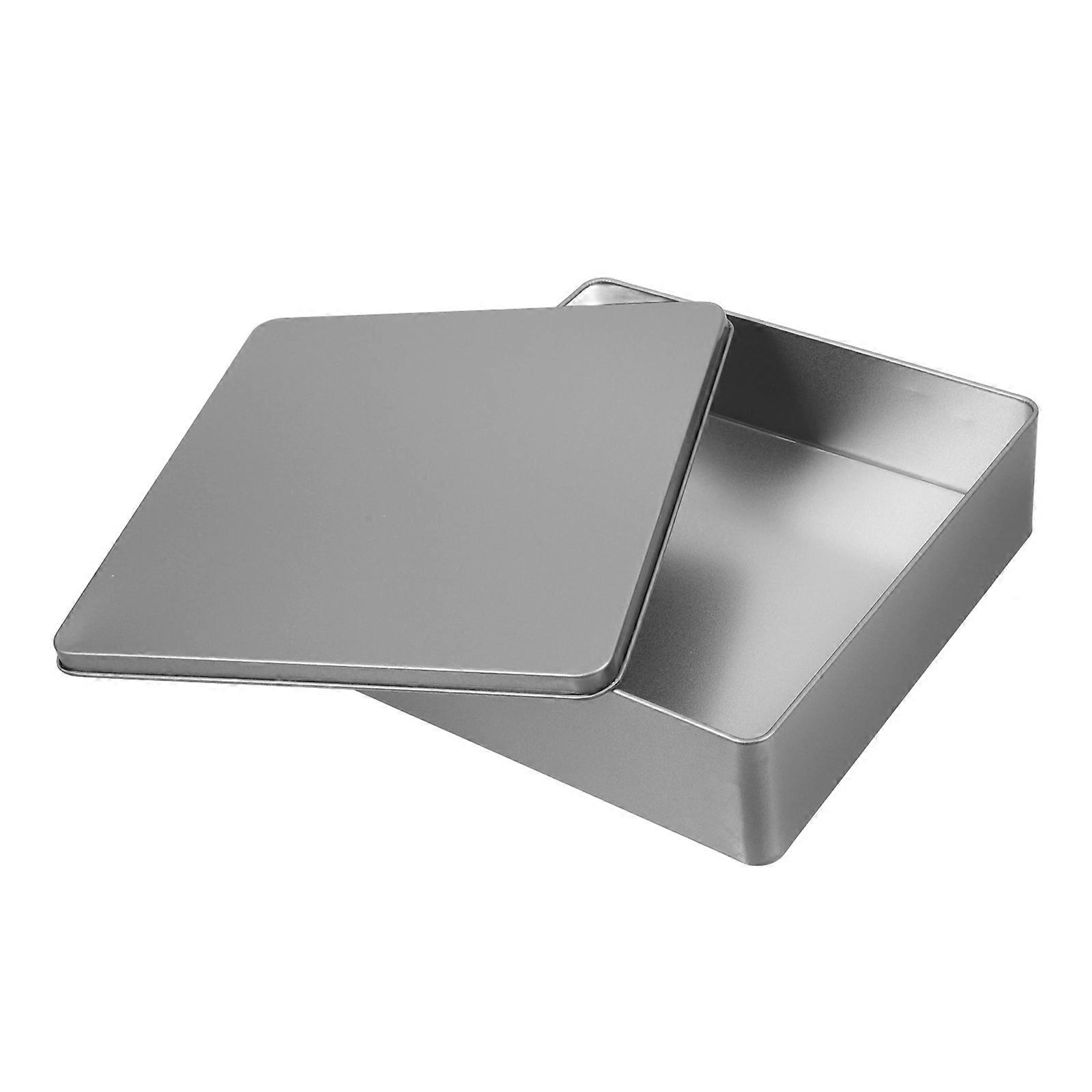 Empty Square Candy Tin Classic Decorative Tinplate Box Reusable Candy Cookie Box
