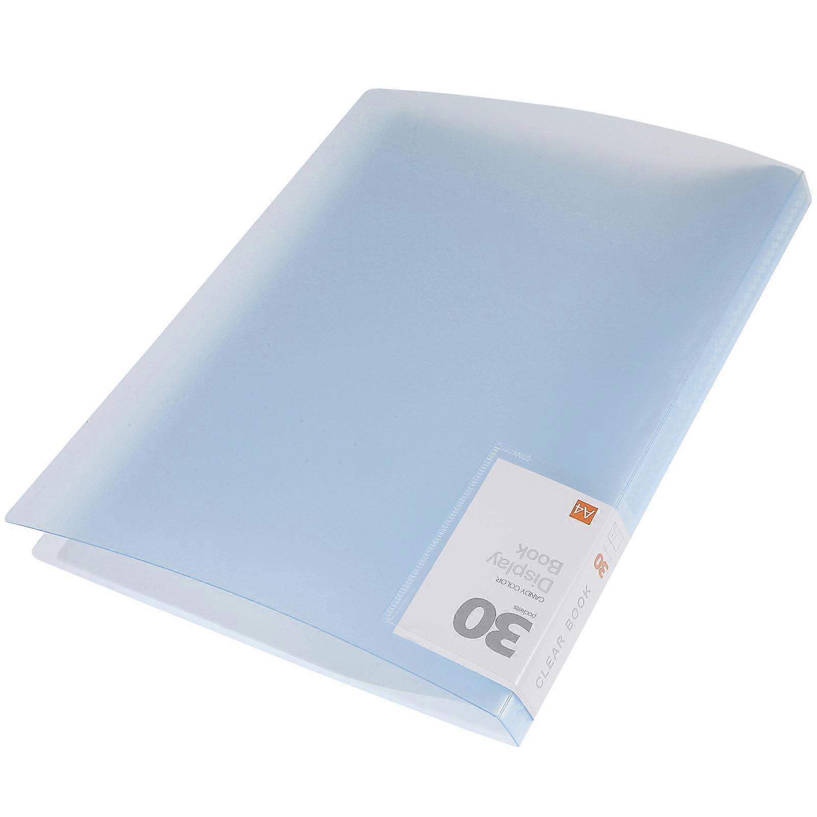 Multi-Function Transparent Document Folder for Protection File Organizer Blue