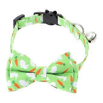 Rabbit Collar Decorative Kitten Collar for Pets Light Green Polyester