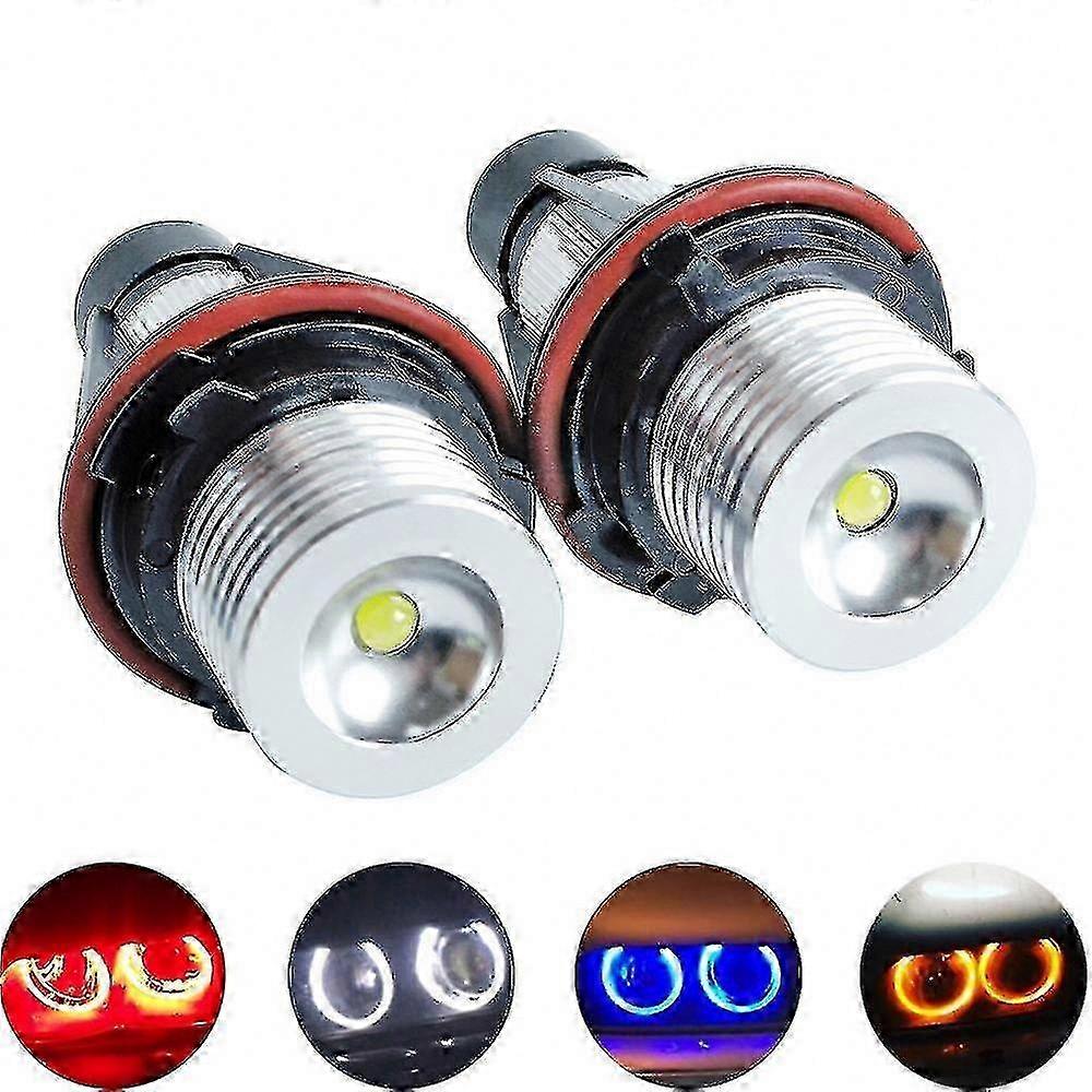White Yellow Red Green Blue E39 E53 E60 E61 E63 E64 E65 E66 E87 Compatible Ring Bulbs 2 Pack