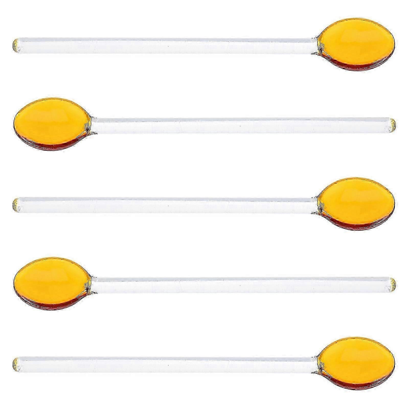 Assorted Coffee Spoons compatible with Stirring 5Pcs Long Spoon Set