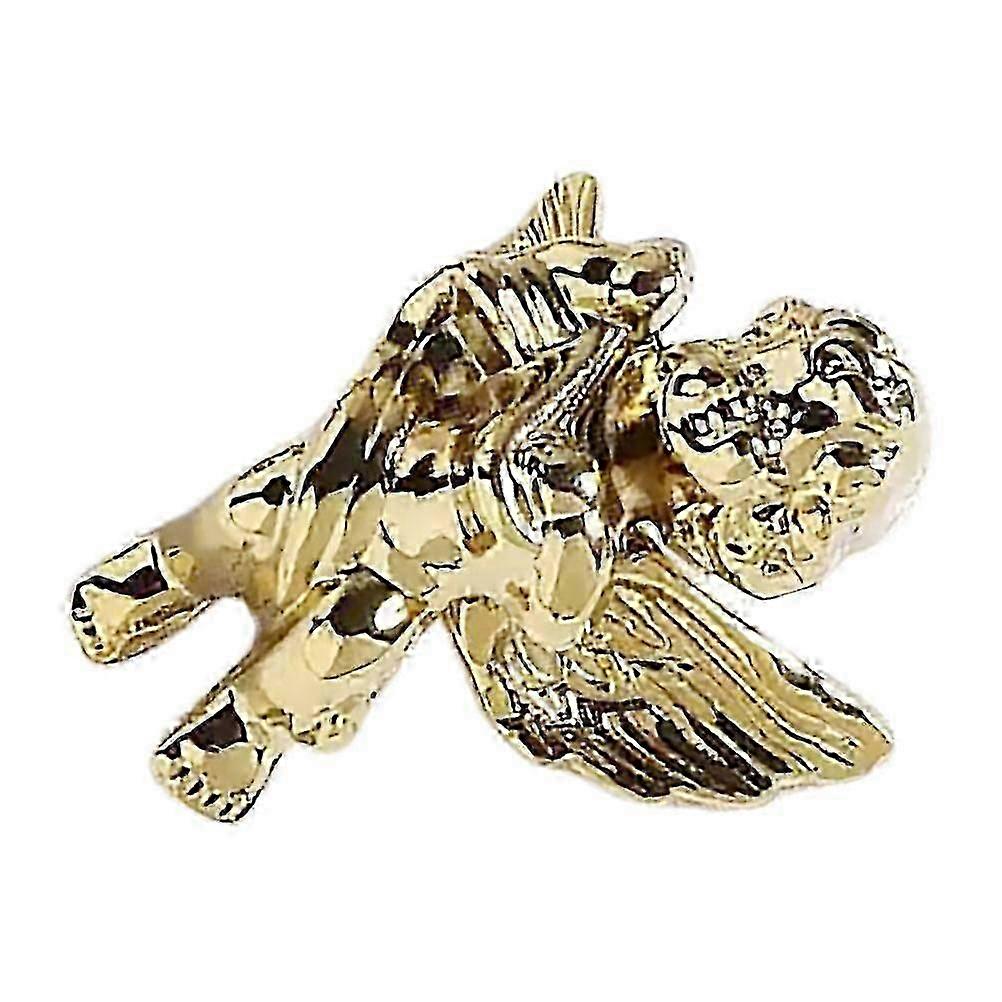 Yellow Copper Angel Knobs Handle for Mini House Decor Left Side Design