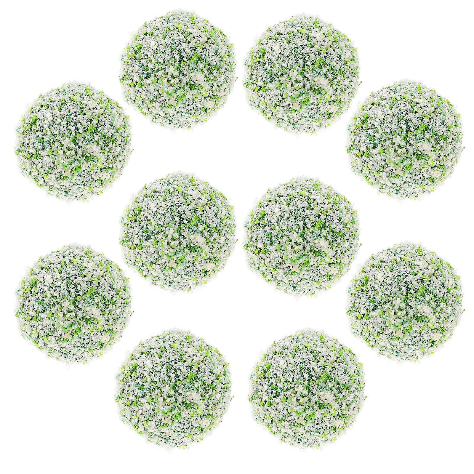 Simulation Clusters Ball Miniature Shrub Ball for Playing 10Pcs Sand Table Decoration