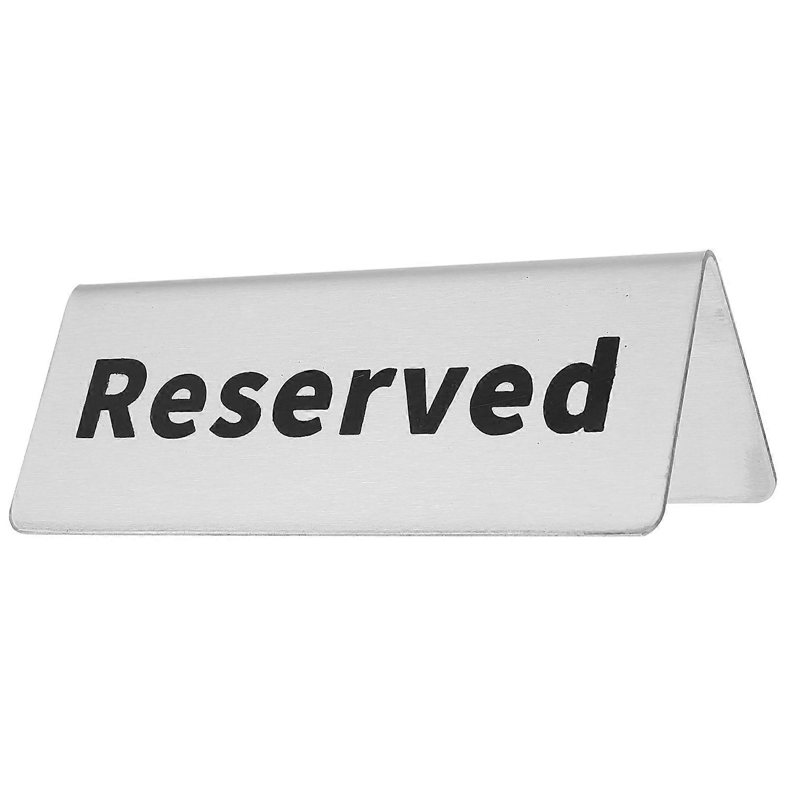 Wedding Accessory Tent-Shaped Reserved Sign for Table Setting