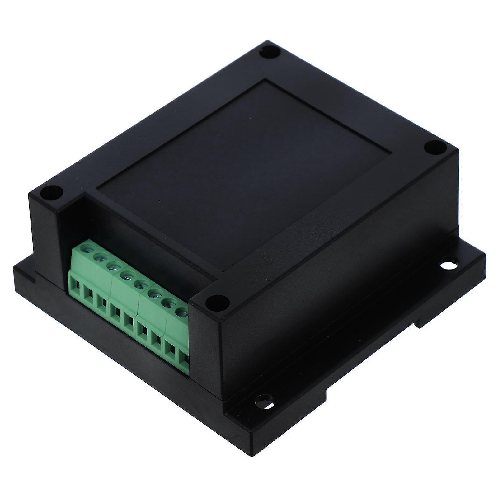 Black Plastic Rail-Mounted Junction Box for Electrical Project Enclosure