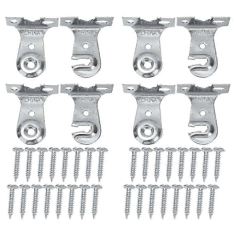 Roller Shade Installation Bracket for Office Use 4Sets Metal Window Accessories