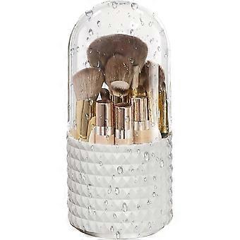 360° drehbarer transparenter Make-up-Pinsel-Organizer, Kosmetikhalter mit 5 Fächern für Waschtisch oder Badezimmer