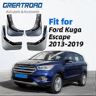 Juego de guardabarros delanteros y traseros para Ford Kuga Escape 2013, 2014, 2015, 2016, 2017, 2018 y 2019.