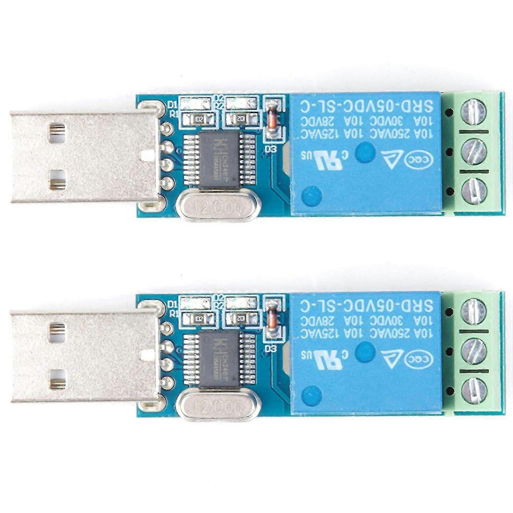 2x Usb Relay Module Usb Intelligent Control Switch Usb Switch For Lcus-1 Type Electronic Converter-YuJia