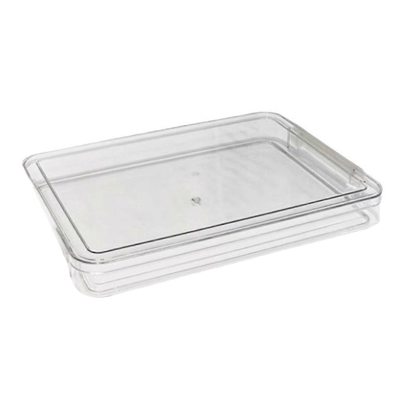 File Storage Box Plastic Snap-On Design Stackable Transparent Document Storage Box Large Capacity File Organizer