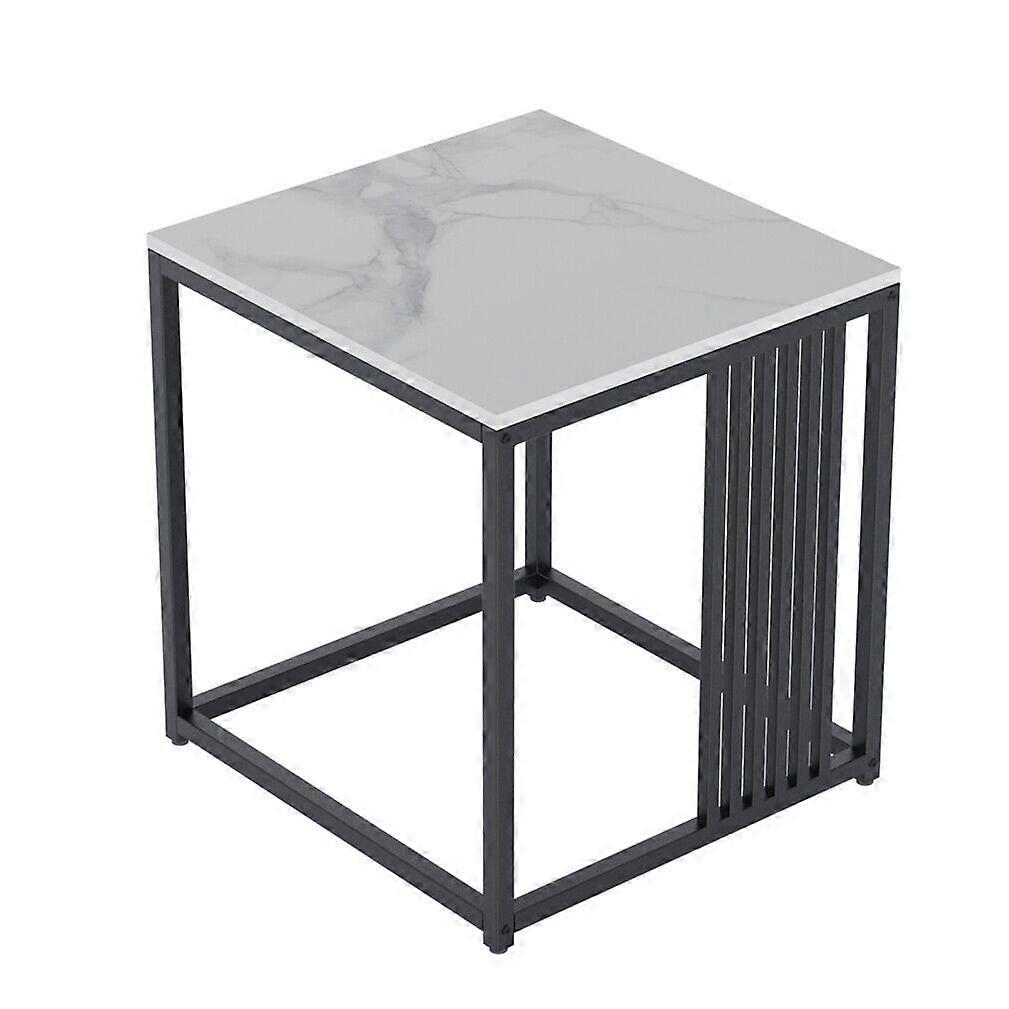 Minimalism Marble Side Table Black Frame Coffee Table