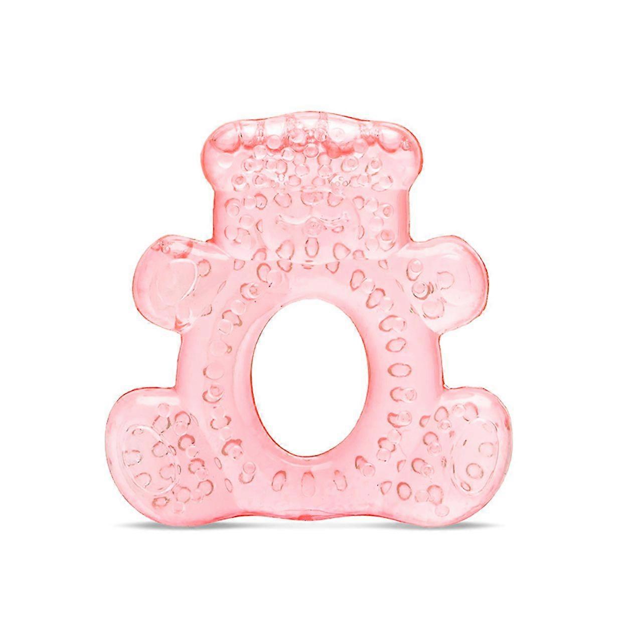 Lorelli Teething Ring Bear Cooling Bite Ring Masserad Lugnande Vatten fylld