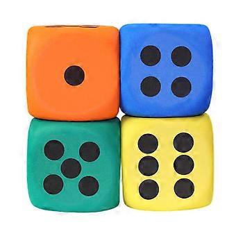 Six Side Dices 8cm Foam Dices Dot Dices for Math Teaching Board Game Kid Dices Counting Toy Learning Resource Game Dices  Random Color