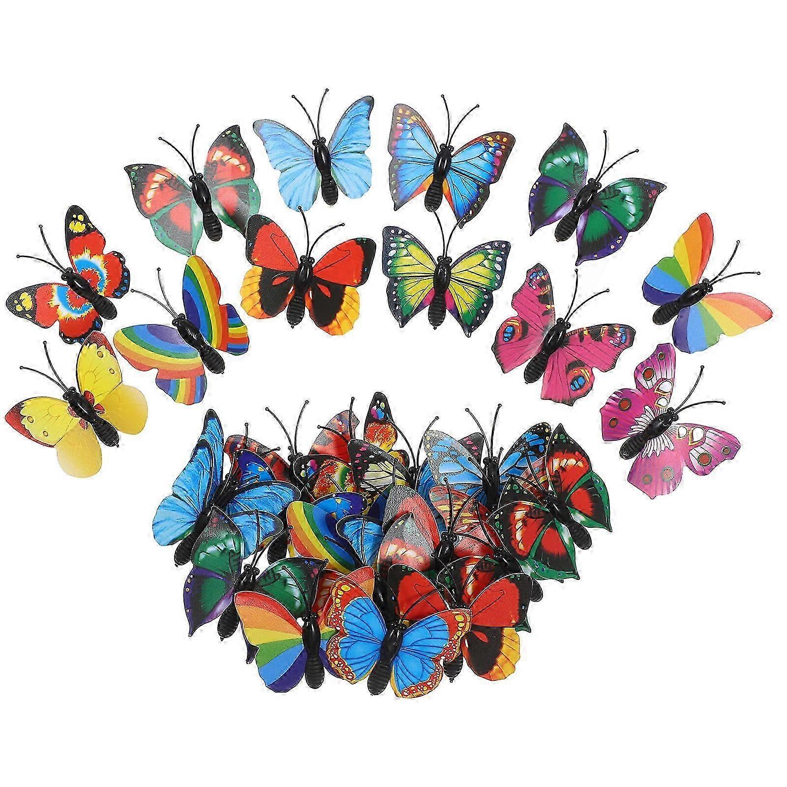 Butterfly Shape Push Pins | PVC Material | 30Pcs | For Office School Home Use