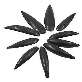 Manicure Nails Gothic Press on Nails 30Pcs Black Fake Nail Set