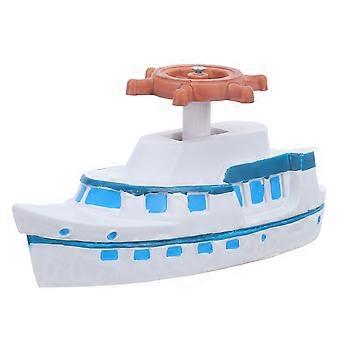 Nautische Schiffsstatue: Segelbootmodell – Tischdekoration im mediterranen Stil, ideal als Mittelpunkt im Wohnzimmer oder als Stranddekoration