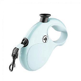 5m Reflective Roller Belt Lead Automatic Retractable Dog Leash for Small&Large Dogs Blue