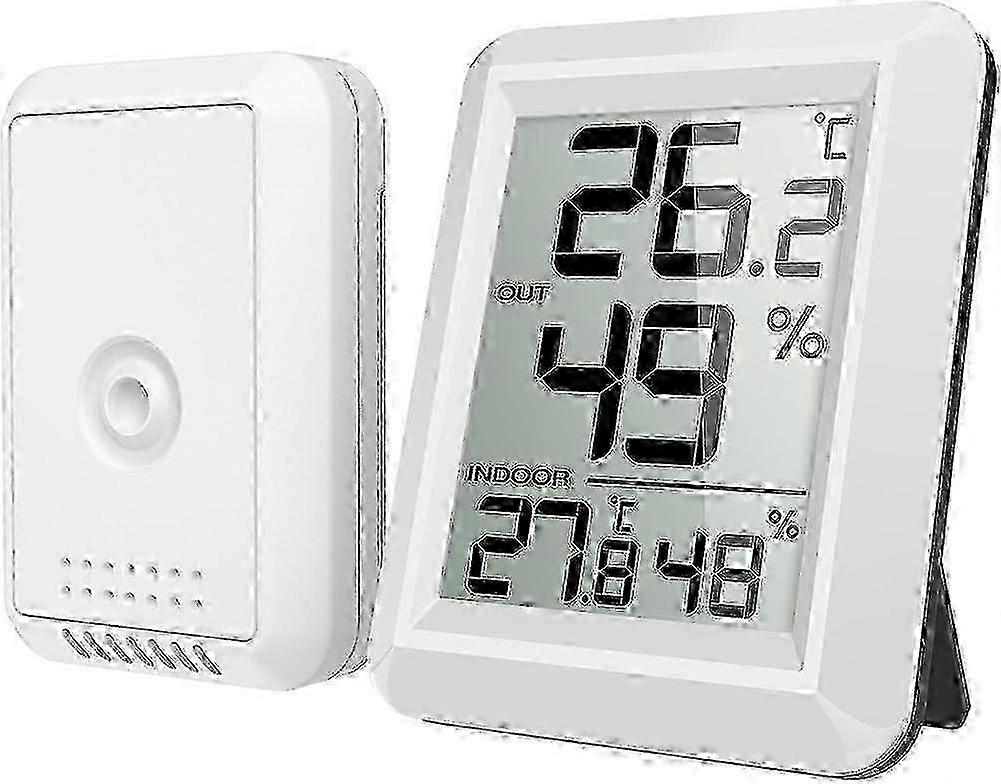 Indoor and Outdoor Connected Thermometer - With Wireless Outdoor Sensor