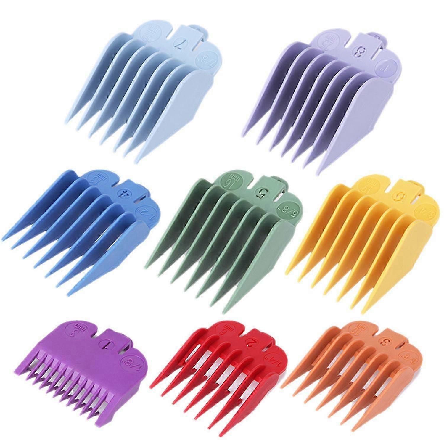 Guide comb set for trimmers 8-size replacement sheath accessory