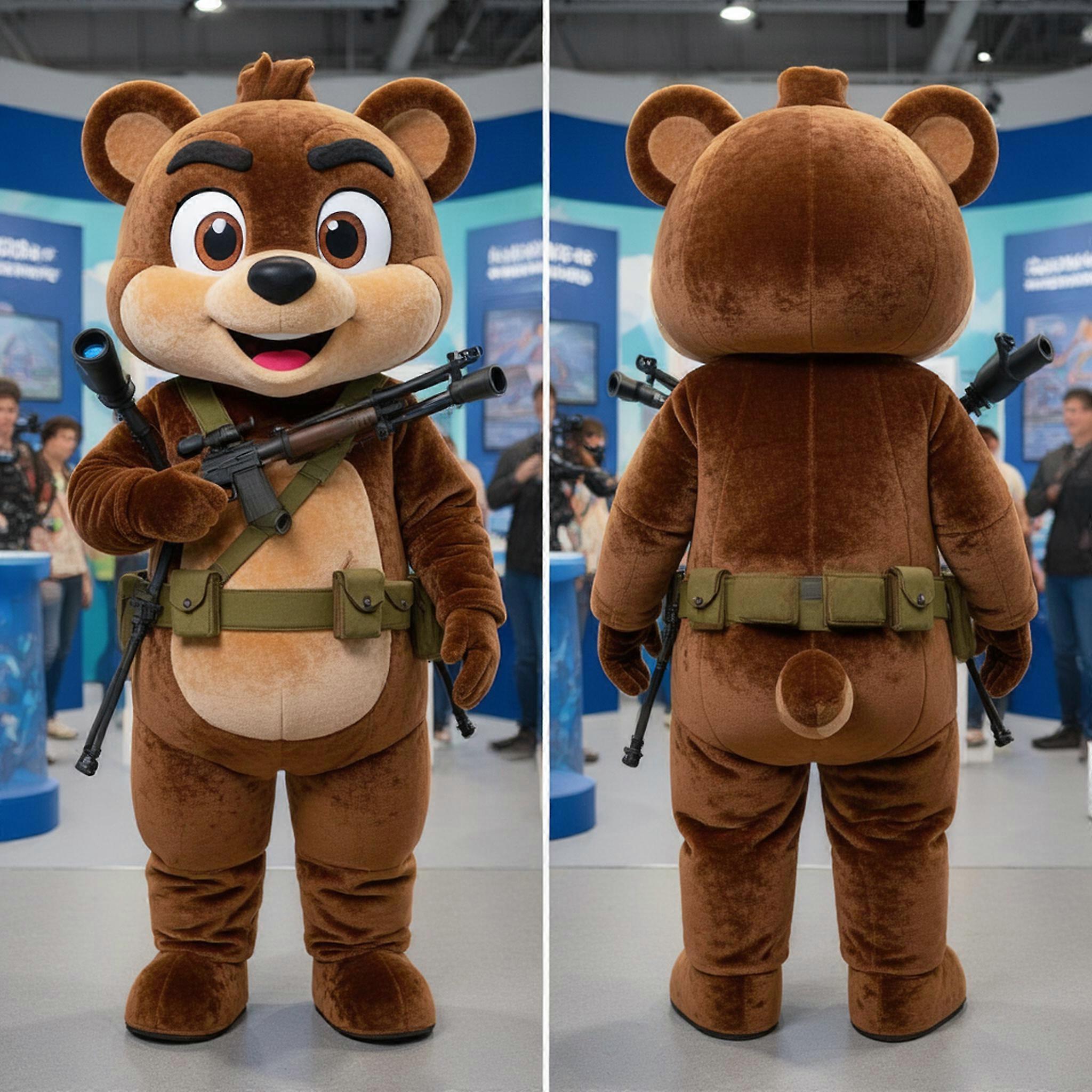 MASTICOT Earthy Brown Tactical Sniper Mascot