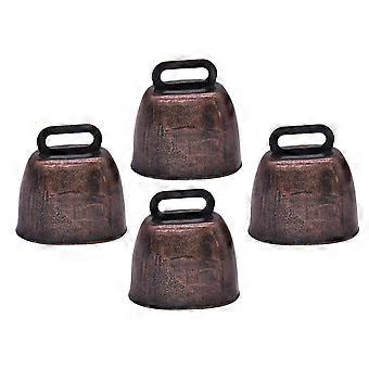 Cow Bell Iron Noise Maker for Sporting Event 12Pcs Light Brown Craft Ornament