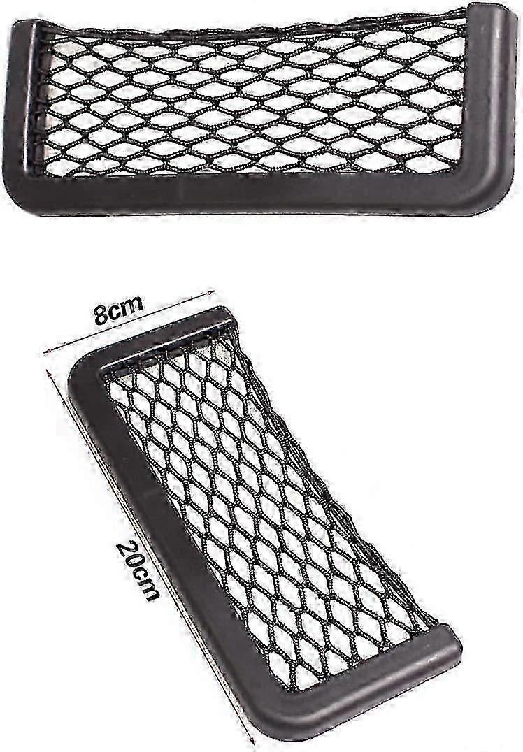 2PCS Magic Black Car Trunk Storage Nets 20x8cm