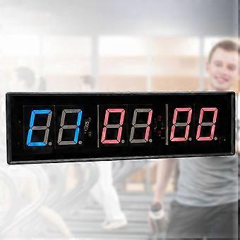 Sport Digitale Timer met Afstandsbediening 6-cijferige LED Muur Digitale Timer Stopwatch Klok voor Thuisgymnastiek