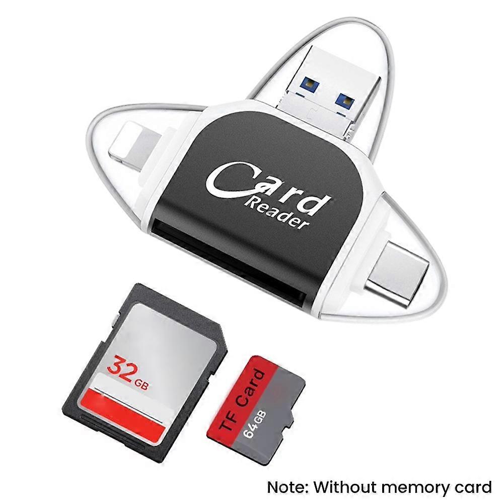 Multi-Function Card Reader Universal Micro USB Lightning Type-C TF SD Card Reader for PC Phone Computer Laptop