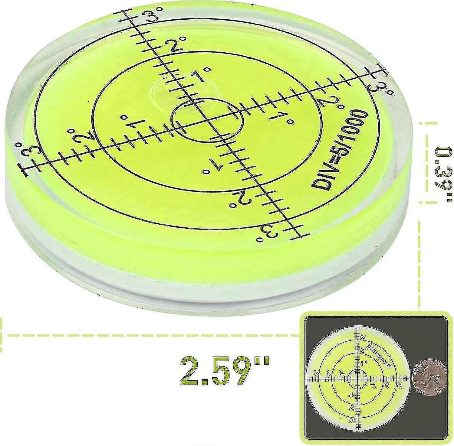 Precision Round Bubble Level Golf Marker