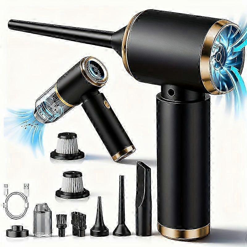 USB Rechargeable Cordless Handheld Vacuum Blowing Suction Accessory Kit