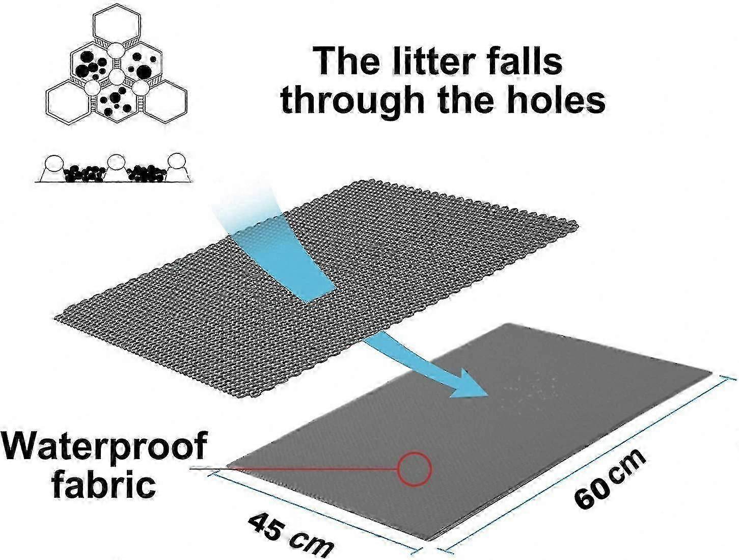 60X40cm Honeycomb Litter Mat